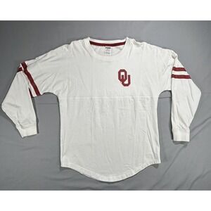 Victoria's‎ Secret PINK Oklahoma Sooners long sleeve white Tshirt women's small